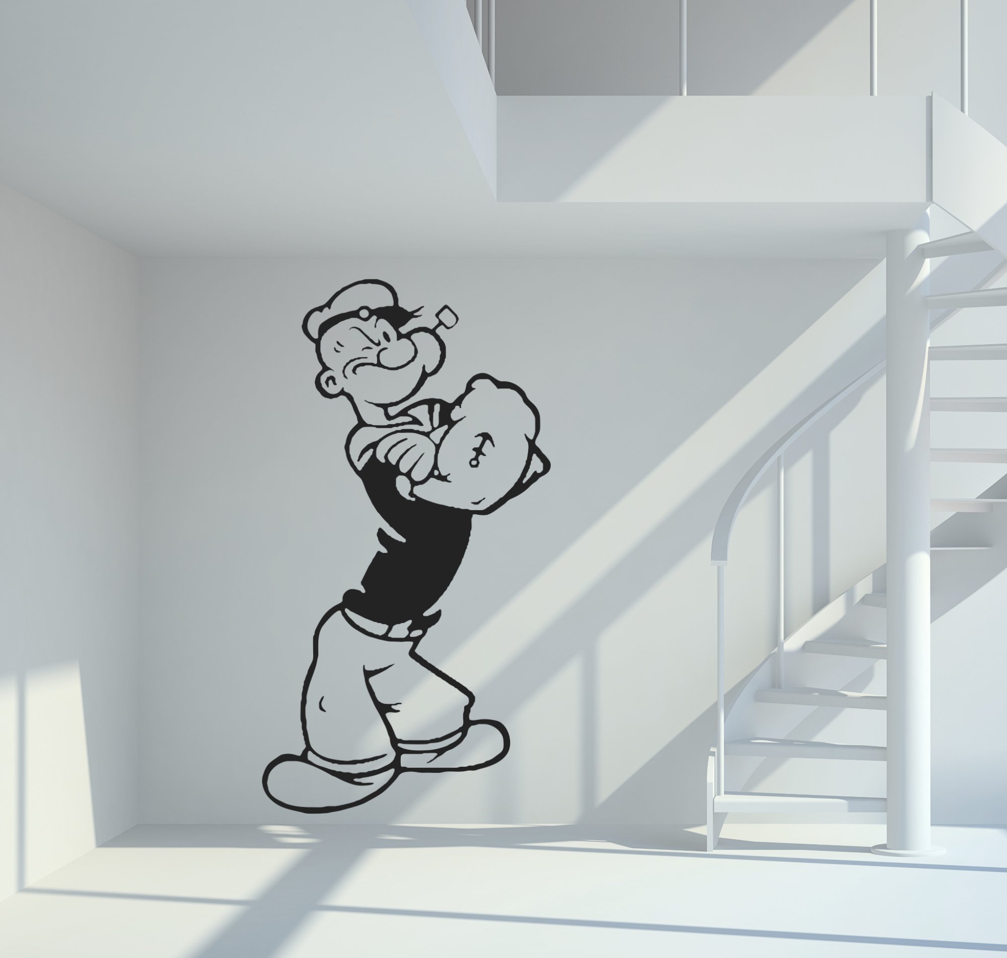 46139 Popeye Wandtattoo